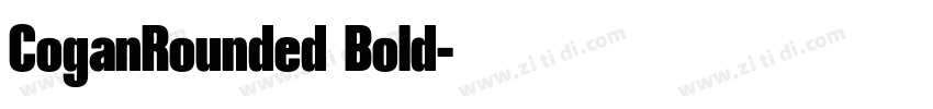 CoganRounded Bold字体转换